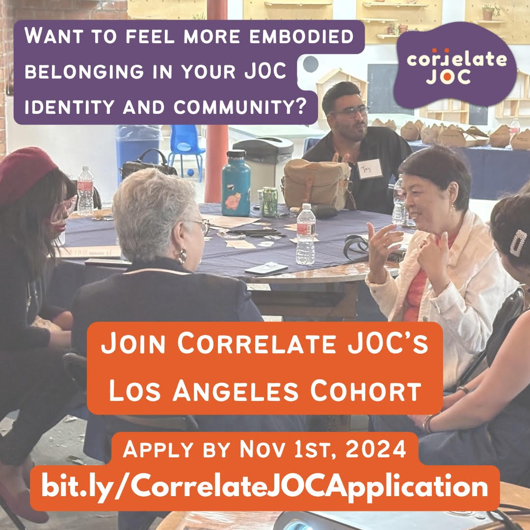 Join Correlate JOC's Los Angeles Cohort; Apply by Nov. 1st 2024; bit.ly/CorrelateJOCApplication